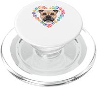 Paws Dye Heart Staffordshire Bull Terrier Staffy PopSockets PopGrip para MagSafe