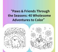 “Paws & Friends Through the Seasons: 40 Wholesome Adventures to Color”