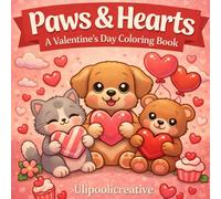 Paws & Hearts: A Valentine’s Day Coloring Book