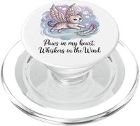 Paws in My Heart, Whiskers in The Wind (Gato difunto) PopSockets PopGrip para MagSafe