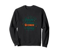 Paws-itive Vibes Only Dog Lover Sudadera, Unisex para Adultos, Negro, L