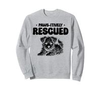 Paws-Itively Rescatado Animal Rescue Lover Rescatador de mascotas Sudadera