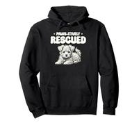 Paws-Itively Rescatado Animal Rescue Lover Rescatador de mascotas Sudadera con Capucha
