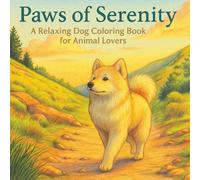 Paws of Serenity: A Relaxing Dog Coloring Book for Animal Lovers | Beautiful Pre-Shaded Illustrations for Easy and Peaceful Coloring