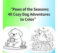 “Paws of the Seasons: 40 Cozy Dog Adventures to Color”