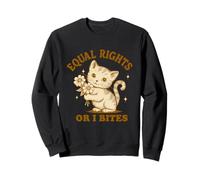 Paws Off My Rights - Declaración Divertida de Igualdad de Gatos Sudadera