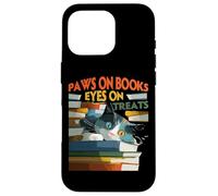 Paws on books eyes on treats Carcasa para iPhone 16 Pro