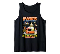 Paws on the cushion attitude in the air Camiseta sin Mangas
