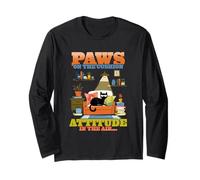 Paws on the cushion attitude in the air Manga Larga