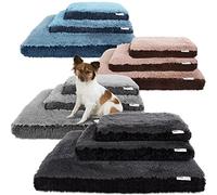 Paws & Pals Cama para perros para mascotas y gatos - Espuma mullida de lujo Premium Cuddler Tumunger diseño de dos tonos para el hogar y la caja (mediano, azul)