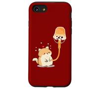 Paws Purr Meow Cat Fuel Boba Bubble Tea Bubble Tea Bubble Milk Tea Carcasa para iPhone SE (2020) / 7/8