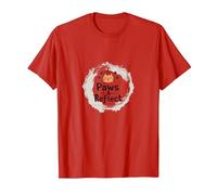 Paws & Reflect: Cita inspiradora de los Amantes de los Gatos conscientes Camiseta, Hombre, Rojo, XL