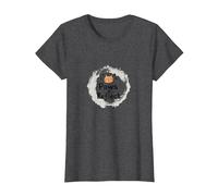 Paws & Reflect: Cita inspiradora de los Amantes de los Gatos conscientes Camiseta, Mujer, Jaspeado Oscuro, 3XL