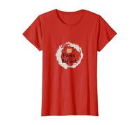 Paws & Reflect: Cita inspiradora de los Amantes de los Gatos conscientes Camiseta, Mujer, Rojo, XS