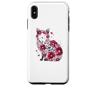 Paws Ronroneo Miau Gato Gato Neko-Chan Flor Otoño Otoño Carcasa para iPhone XS MAX