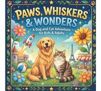 PAWS,WHISKERS & WONDERS -a dog and cat adventure: A coloring book with dogs and cats for kids and adults