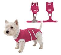 PawSailor Body Postoperatorio para Perros Pequeños y Medianos Traje de Recuperación Cachorros Suave Tras Cirugía Alternativa al Collar Isabelino para Macho y Hembra, Evita Lamidas, Rosa M