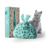 PAWSHOLIC Home - Bolsas compostables para excremento de perro, 180 bolsas verdes con soporte para bolsas, bolsas de basura gruesas perfumadas para mascotas, 100% biodegradables y sin plástico