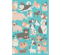 Pawsitive Pals Premium Notebook Vibrant Bright Blue Dog Journal for Creativity: Charming Companion for Daily planning Cute Pastel Composition Book for Creative Writing and Study
