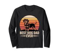 Pawsitive Vibes Only Dog Best Dad Mom I Love Dogs Manga Larga