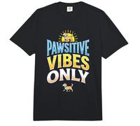 Pawsitive Vibes Only Positive Dad Mom Dog Lover Cita Propietario Comfort Colors Adult Heavyweight T-Shirt