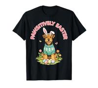 Pawsitively Easter Terrier Orejas de Conejo Lindos Huevos Primavera Cachorro Camiseta