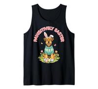 Pawsitively Easter Terrier Orejas de Conejo Lindos Huevos Primavera Cachorro Camiseta sin Mangas