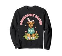 Pawsitively Easter Terrier Orejas de Conejo Lindos Huevos Primavera Cachorro Sudadera