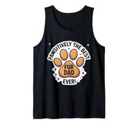 Pawsitively El mejor padre de piel del día del padre perro dueño de gato Camiseta sin Mangas