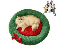 Pawsmas Christmas Tree Triangle Cat Cave Bed,Removable and Washable Winter Closed-Off Cat Bed,Soft Comfortable House Tent for Cats Dogs,Suitable for Cats to Sleep,Nap,Hide and Play (A-L)