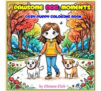 Pawsome Dog and Girl Moments: Cozy Dog Coloring Book for Kids,Teens,Adults, Cute Kawaii Dogs, Puppies, Silly Dog Life, Puppy life Moments, Girl life ... Mom (Cozy and Cute Moments Coloring Series)