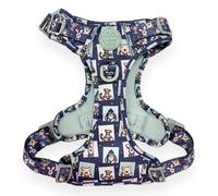 Pawsome Paws Boutique Winnie + Friends - Arnés para Perro, tamaño Mediano, Resistente, Ajustable, diseño de Disney, sin tirones, con Ribete Reflectante y Hebilla Resistente