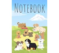 Pawsome Picnic: Cute Dog Composition Notebook: 6x9 Inch Lined Journal with 200 Pages, Sweet Puppy Illustrations for Dog Lovers, Students, and Office Writing