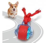 PAWSPIK Juguete interactivo inteligente para perros Tug & Spin con 3 modos | Bola rodante recargable con cuerda, bola de perro de movimiento automático, activada por movimiento, luces intermitentes