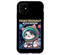 Pawstronaut Reporting for Duty Cat Space Design Carcasa para iPhone 11