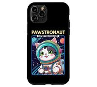 Pawstronaut Reporting for Duty Cat Space Design Carcasa para iPhone 11 Pro