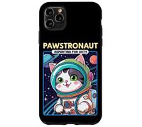 Pawstronaut Reporting for Duty Cat Space Design Carcasa para iPhone 11 Pro MAX
