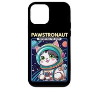 Pawstronaut Reporting for Duty Cat Space Design Carcasa para iPhone 12 Mini