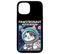 Pawstronaut Reporting for Duty Cat Space Design Carcasa para iPhone 15