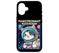Pawstronaut Reporting for Duty Cat Space Design Carcasa para iPhone 16
