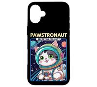 Pawstronaut Reporting for Duty Cat Space Design Carcasa para iPhone 16 Plus