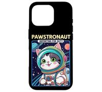 Pawstronaut Reporting for Duty Cat Space Design Carcasa para iPhone 16 Pro