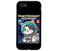 Pawstronaut Reporting for Duty Cat Space Design Carcasa para iPhone SE (2020) / 7/8
