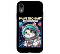 Pawstronaut Reporting for Duty Cat Space Design Carcasa para iPhone XR