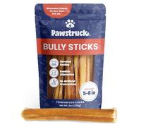 Pawstruck Palitos Naturales de 12,7 a 17,78 cm para Perros, la Mejor golosina masticable Dental de Larga duración, sin Cuero Crudo, bajo Olor, ingrediente único Saludable, 100% Carne de Res Real