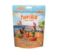 Pawtato Ocean Chuches para Perros | con Batata y Algas Marinas (10 x 140g) ❘ Golosinas Premios para Entrenamiento de Perros, con 3 Tipos de Algas Marinas y Espirulina, Deliciosas y Veganas