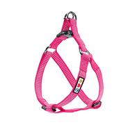 Pawtitas Arnés ajustable reflectante para perro mediano, tanto para cachorro como para perro mayor, S, Rosa