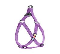 Pawtitas Arnés ajustable reflectante para perro mediano, tanto para cachorro como para perro mayor, S, Morado orquídea