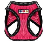 Pawtitas Arnes de Tela Antitirones Perro y Cachorros, Chaleco Acolchado para Mayor Comodidad, diseño Resistente, Ajustable y Transpirable Extra Extra Pequeño Rosa