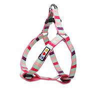 Pawtitas Arnés para Perros Extra pequeños, arnés Ajustable antitirones para Perros, Color Liso, Ligero, Turquesa, Rosa/Morado